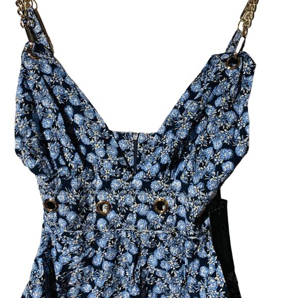 Brand new CARMAR Floral Chain Strap & Rivet Romper - Picture 8 of 11